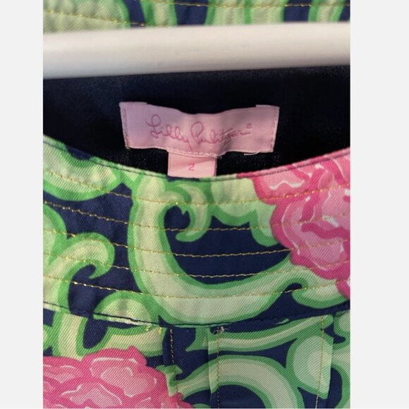 Lilly Pulitzer Silk Dasha Floral Tie Sleeve Shift Dress Women's size 2 - Picture 2 of 7